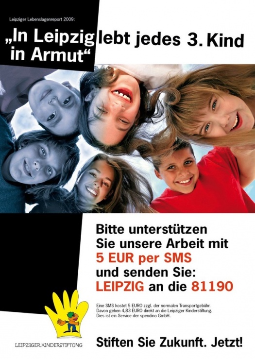 Flyer zum Spendenaufruf - Leipziger Kinderstiftung