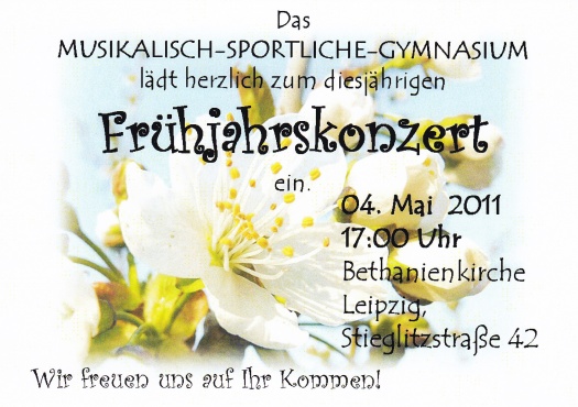 Konzert des Rahn Gymnasiums - Leipziger Kinderstiftung