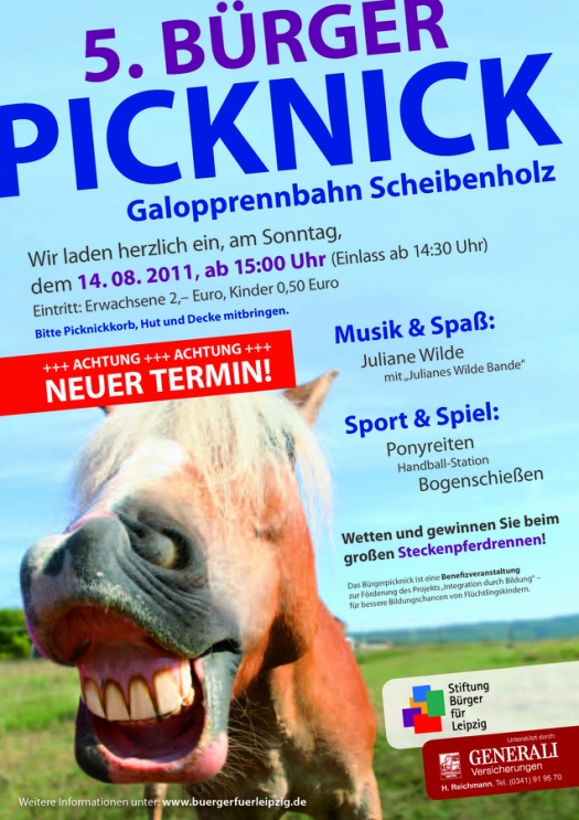 Bürgerpicknick Flyer - Leipziger Kinderstiftung