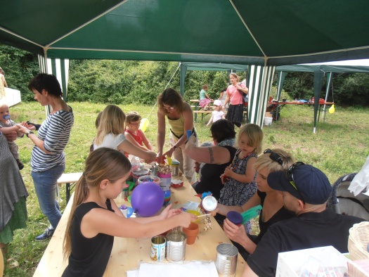 Stand der Kinderstiftung im Kinderrreich auf der Agra - Leipziger Kinderstiftung