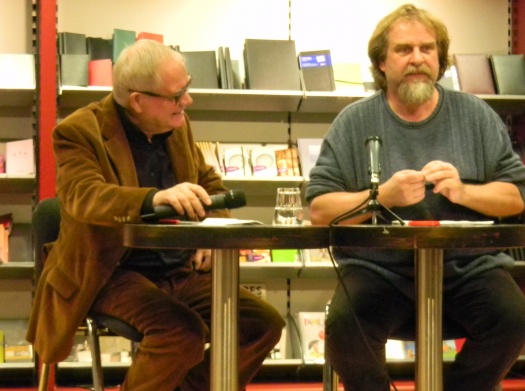 Moderator Helmut Hochstein im Gespräch mit Henner Kotte - Leipziger Kinderstiftung