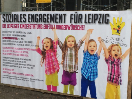 Weihnachtswünsche an Hainspitze - Leipziger Kinderstiftung