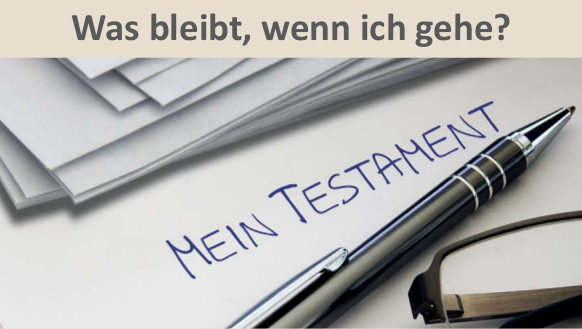 Flyer zu Infoveranstaltung von Forum Zukunft schenken