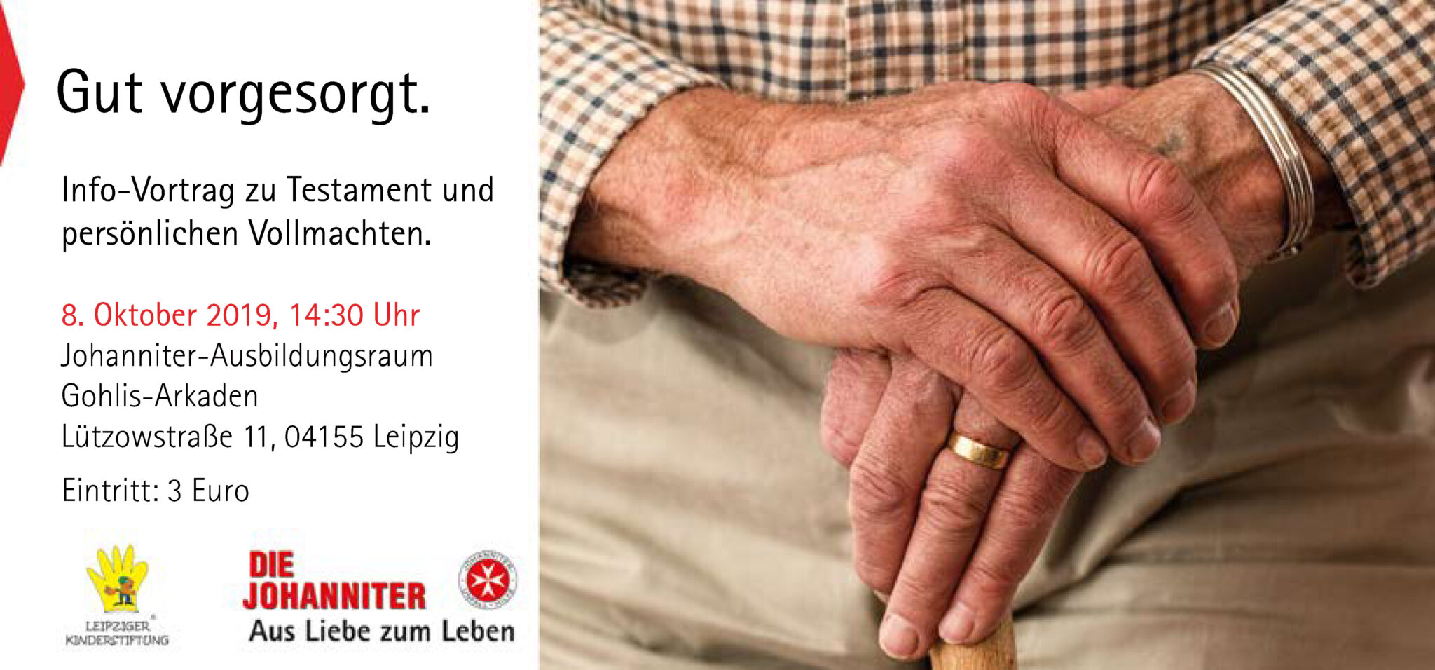 Flyer Vorderseite für "Forum Zukunft schenken" - Leipziger Kinderstiftung